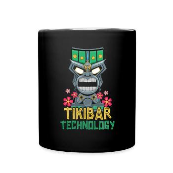 Tiki Bar Technique Hawaiian Luau Party Tiki Bar - Mug uni - noir - Devant