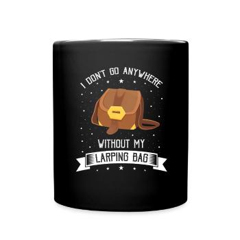 Citation Larper pour les jeux de rôle GN et fantastiques - Mug uni - noir - Devant