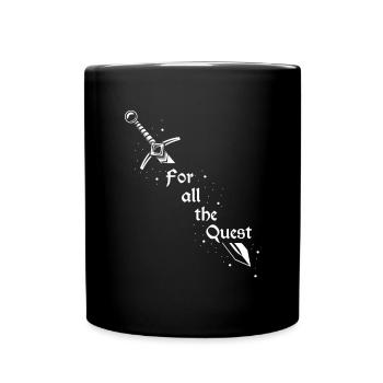 Larping for fantasy role-playing games and sword fights - Full Colour Mug - black - Front