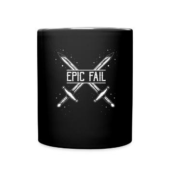 Citation de jeu de rôle fantastique pour le combat à l’épée - Mug uni - noir - Devant