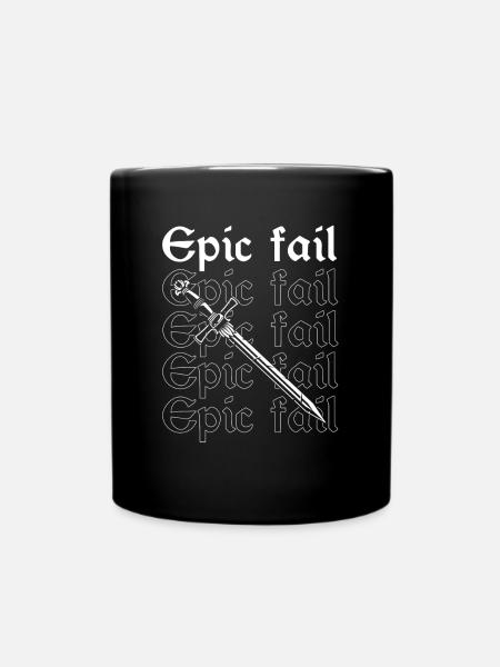 Larping pour les jeux de rôle fantastiques et les combats à l’épée - Mug uni - noir