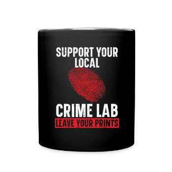 Soutenez votre laboratoire criminel local Hinterl - Mug uni - noir - Devant
