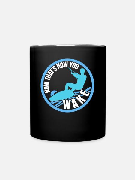 Wakeboard Spruch Wakeboarder - Tasse einfarbig - Schwarz