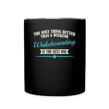 Wakeboard Wakeboards Wakeboarder - Tasse einfarbig - Schwarz - Vorne