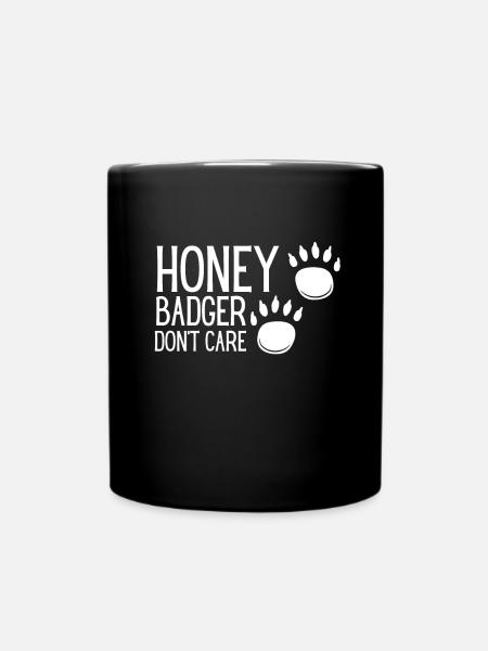 Honey Badger s’en fiche - Mug uni - noir