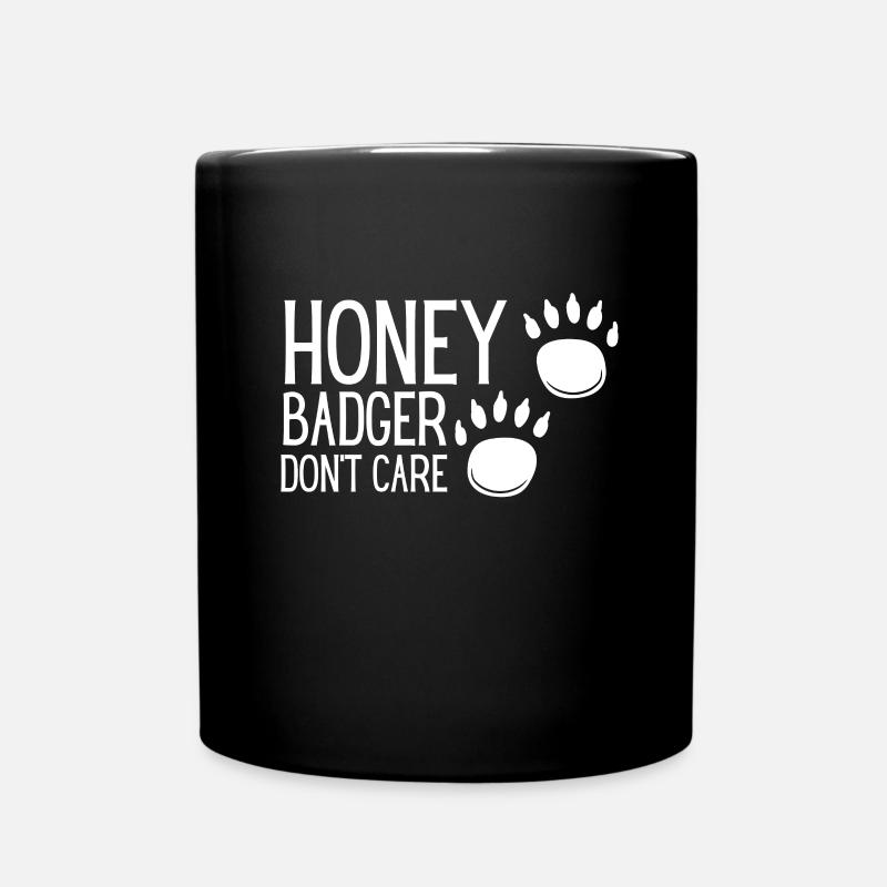 Honey Badger s’en fiche - Mug uni - noir