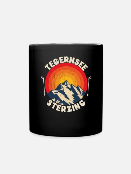 Alpenüberquerung Tegernsee Sterzing - Tasse einfarbig - Schwarz