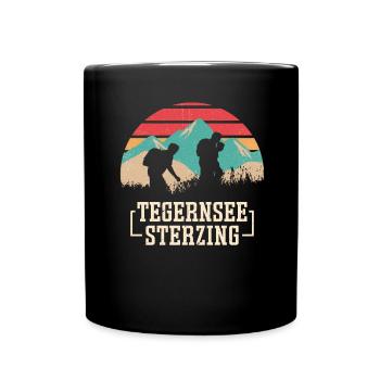 Crossing the Alps Tegernsee Sterzing - Full Colour Mug - black - Front