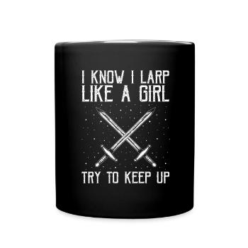 Citation de jeu de rôle fantastique pour le combat à l’épée - Mug uni - noir - Devant