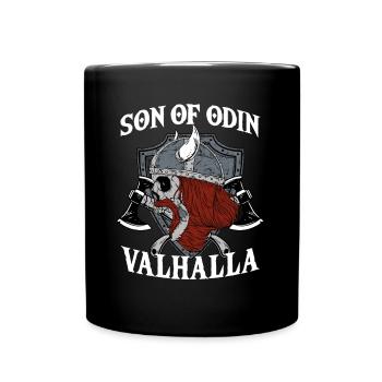 Fils d’Odin Valhalla I Mythologie Viking - Mug uni - noir - Devant