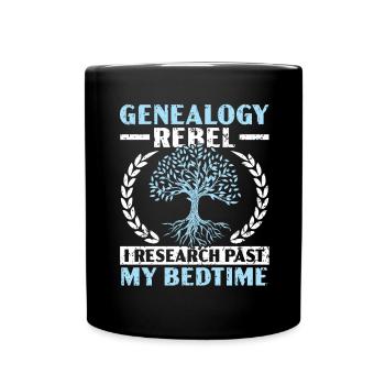 Généalogie Rebel I Recherche après l’heure du coucher - Mug uni - noir - Devant