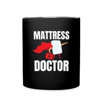 Meilleur vendeur de matelas de lit Docteur - Mug uni - noir - Devant