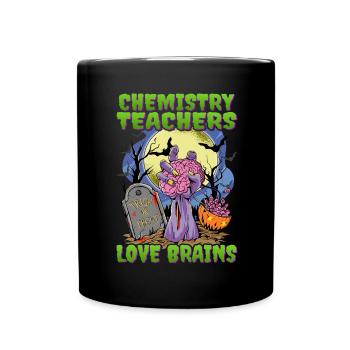 Chemistry Teacher Halloween Teacher - Full Colour Mug - black - Front