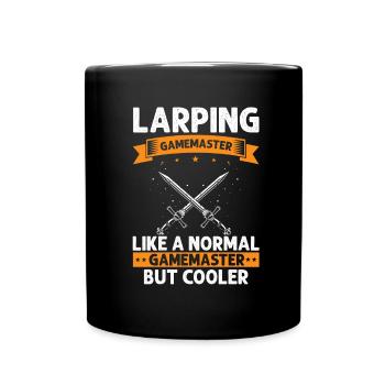 Fantasy role-playing game quote for sword fighting - Full Colour Mug - black - Front