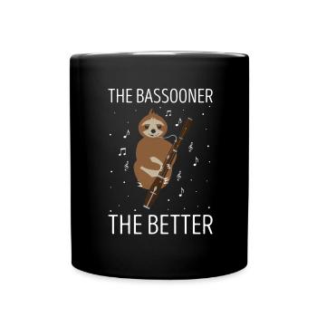 Basson Orchesta design pour bassonistes - Mug uni - noir - Devant