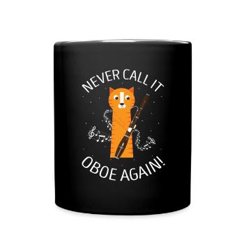 Orchester und Holzblasinstrument - Tasse einfarbig - Schwarz - Vorne