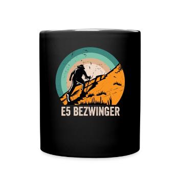 Alpenüberquerung Oberstdorf Meran E5 Fernwanderweg - Tasse einfarbig - Schwarz - Vorne