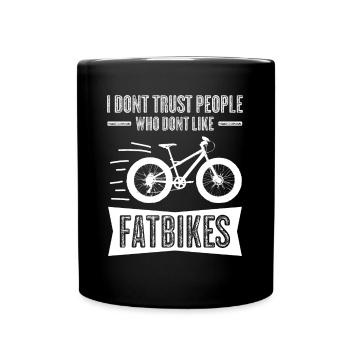 Fatbike Joke Fat Bike - Tasse einfarbig - Schwarz - Vorne
