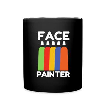 Face Painter And Face Painting - Full Colour Mug - black - Front