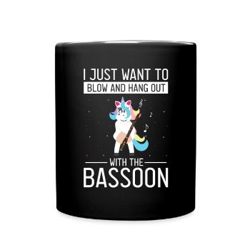 Basson Orchesta Design pour bassonistes - Mug uni - noir - Devant