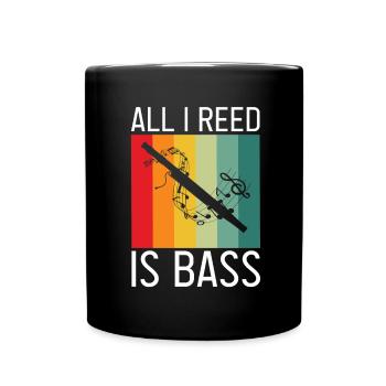 Orchester und Holzblasinstrument - Tasse einfarbig - Schwarz - Vorne