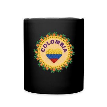 Parcero Colombia Colombian Cartagena Medellin And - Tasse einfarbig - Schwarz - Vorne