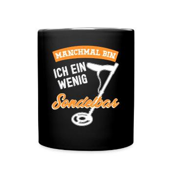 Sondeln Sondler Metalldetektor - Tasse einfarbig - Schwarz - Vorne
