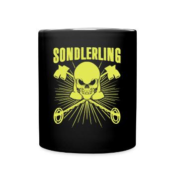 Sondeln Metalldetektor Sondlerling - Tasse einfarbig - Schwarz - Vorne