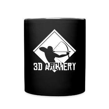 3D Archery Archer Archery - Full Colour Mug - black - Front