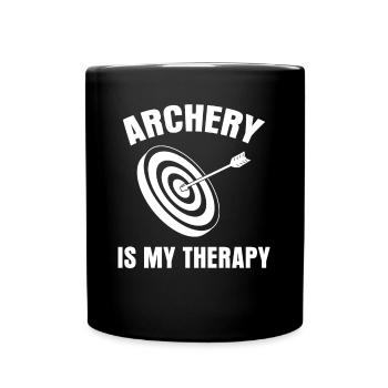 3D Archery Target Archery - Full Colour Mug - black - Front