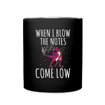 Bassoon Wind Instrument Design for Bassoonist - Full Colour Mug - black - Front