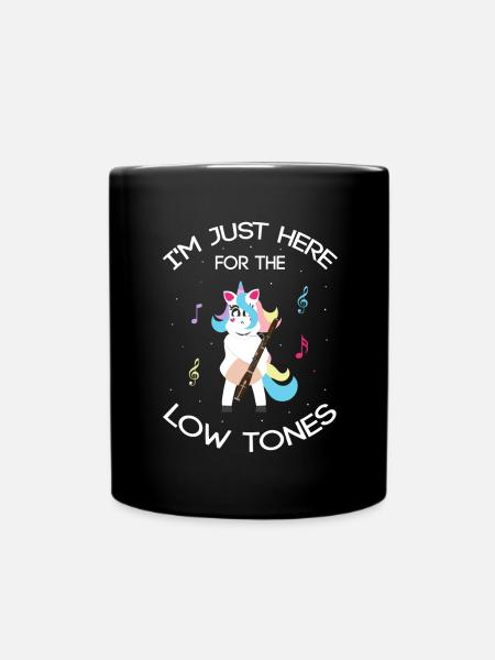 Orchester und Holzblasinstrument - Tasse einfarbig - Schwarz