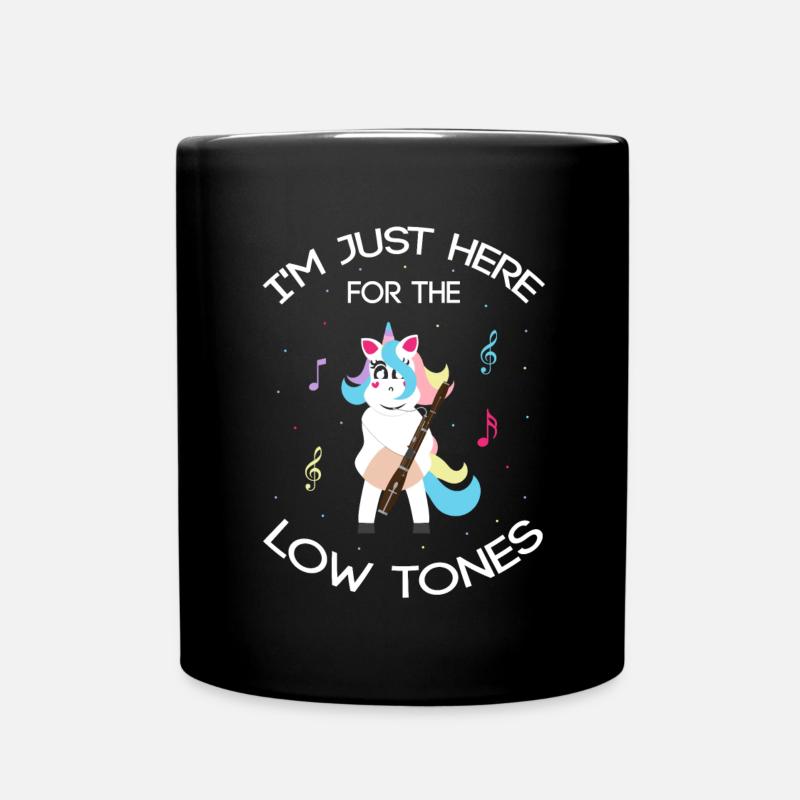 Orchester und Holzblasinstrument - Tasse einfarbig - Schwarz