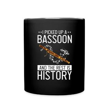 Orchester und Holzblasinstrument - Tasse einfarbig - Schwarz - Vorne