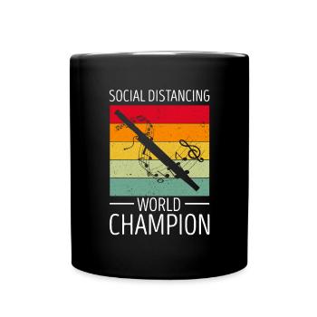 Basson pour basson anches et bassoniste - Mug uni - noir - Devant