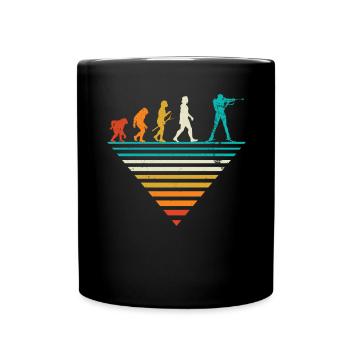 Human Evolution - Vintage Biathlon - Mug uni - noir - Devant