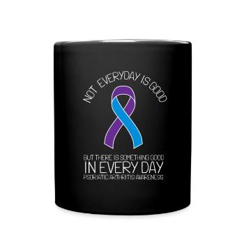 Arthrite psoriasique Guerrier et APS chronique - Mug uni - noir - Devant