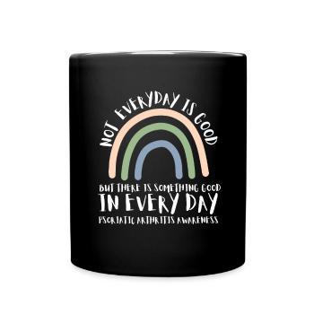 Arthrite psoriasique Guerrier et APS chronique - Mug uni - noir - Devant