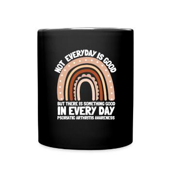 Arthrite psoriasique Guerrier et APS chronique - Mug uni - noir - Devant