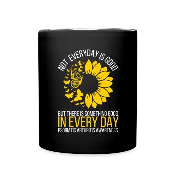 Arthrite psoriasique Guerrier et APS chronique - Mug uni - noir - Devant