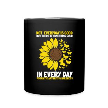 Psoriatic Arthritis Warrior & Chronic PSA - Tasse einfarbig - Schwarz - Vorne