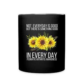 Arthrite psoriasique Guerrier et APS chronique - Mug uni - noir - Devant