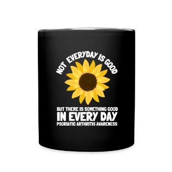 Arthrite psoriasique Guerrier et APS chronique - Mug uni - noir - Devant