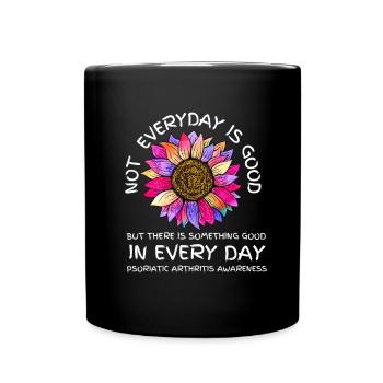Arthrite psoriasique Guerrier et APS chronique - Mug uni - noir - Devant
