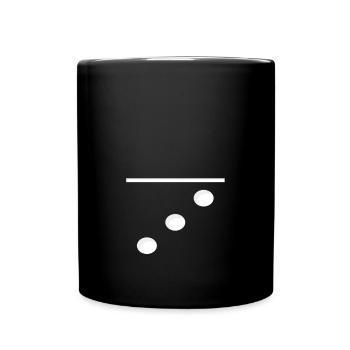 Domino Game Tile 0-3 - Funny Group Costume - Full Colour Mug - black - Front