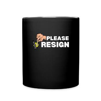 Échecs Veuillez démissionner - Mug uni - noir - Devant