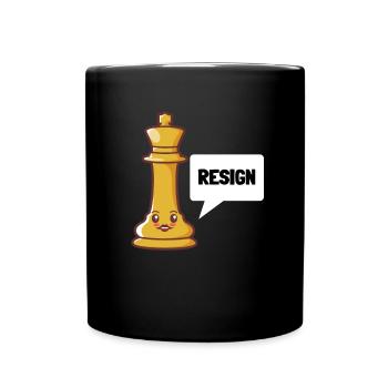 Échecs S’il vous plaît démissionnez - Mug uni - noir - Devant