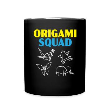 Origami Squad Papierkunst Origami Papier Japanisch - Tasse einfarbig - Schwarz - Vorne