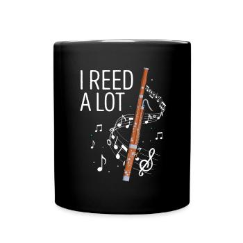 Orchester und Holzblasinstrument - Tasse einfarbig - Schwarz - Vorne