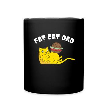 Fat Cat Obesity - Tasse einfarbig - Schwarz - Vorne